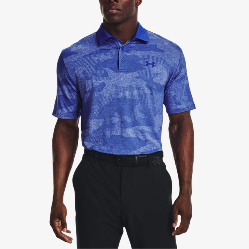 Under Armour Under Armour UA Playoff 2.0 Jacquard Polo Blue Mens size XXL